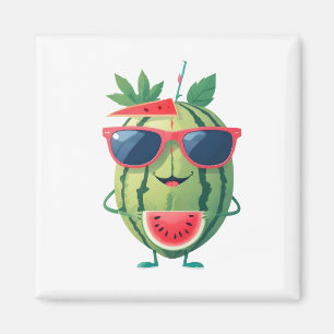 Aimant Watermelon Fun Vacances Gaie Boisson Tropicale