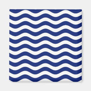 Aimant Wavy Navy Stripes decor