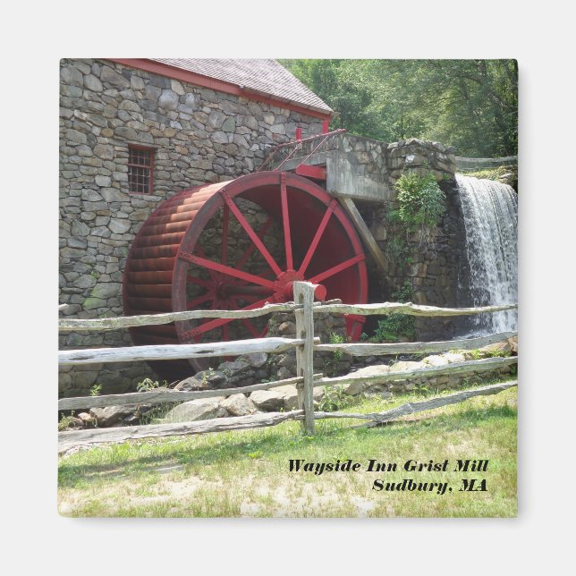 Aimant Wayside Inn Grist Mill, Sudbury MA (Devant)