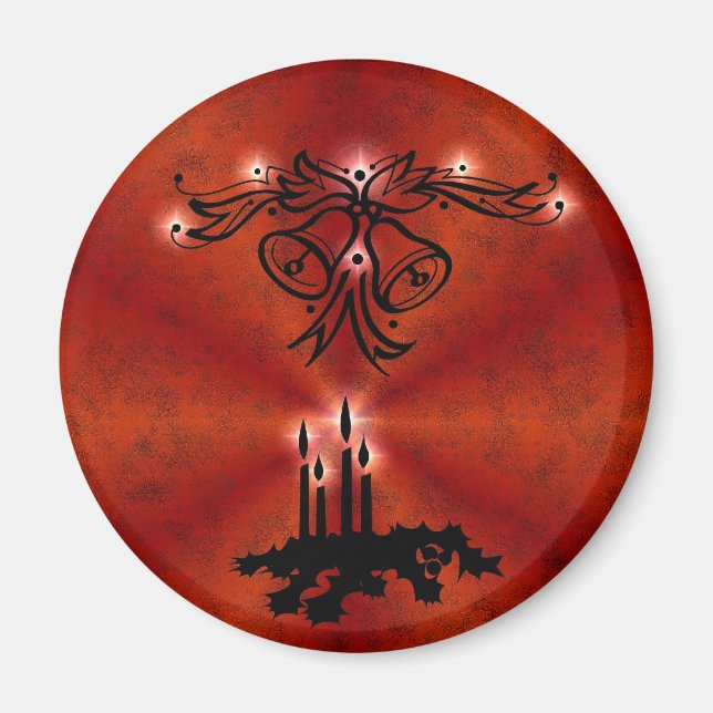 Aimant Weihnachts Ornamente mit Sterne auf pourt (Devant)