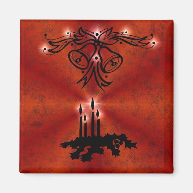 Aimant Weihnachts Ornamente mit Sterne auf pourt (Devant)