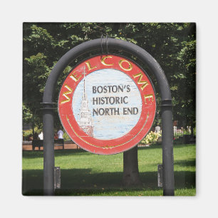Aimant "Welcome Boston Historic North End"