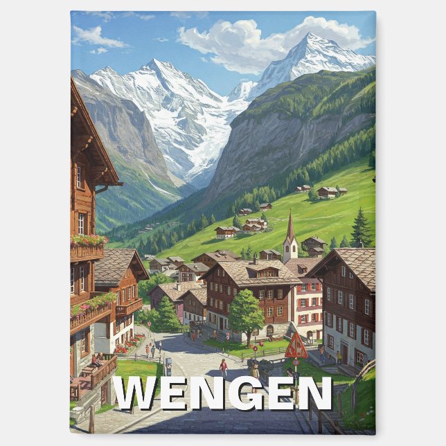Aimant Wengen Suisse Travel (Recto)