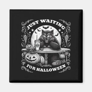 Aimant Werewolf En Attente D'Halloween Éffrayante Effract
