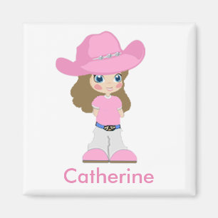 Aimant Western Little Cowgirl