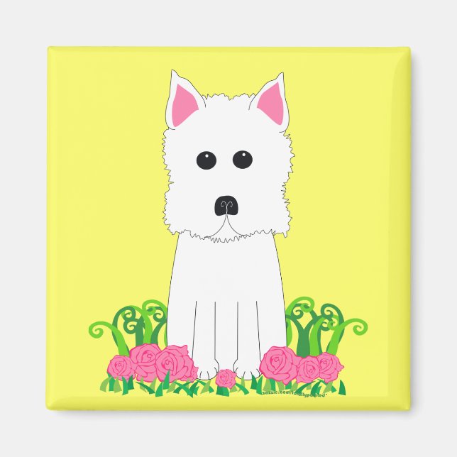Aimant Westie (Devant)