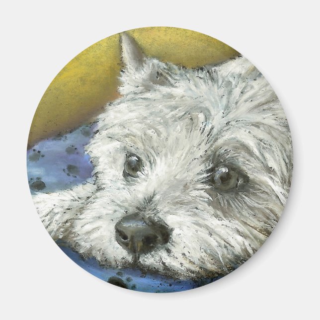 Aimant Westie de rêverie (Devant)
