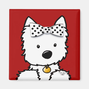 Aimant Westie Girl