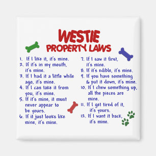Aimant WESTIE, lois sur la propriété 2