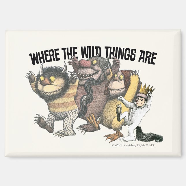 Aimant Where the Wild Things Are Characters & Logo (Recto)