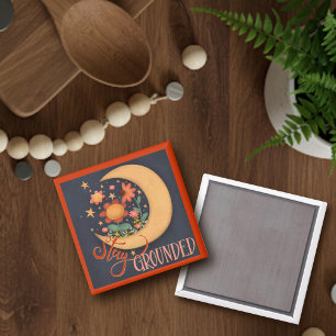 Aimant Whimsical Moon Rester au sol Citation Inspiribilit