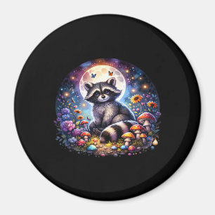 Aimant Whimsigoth Raccoon Par Lune, Ventilateur Coloré