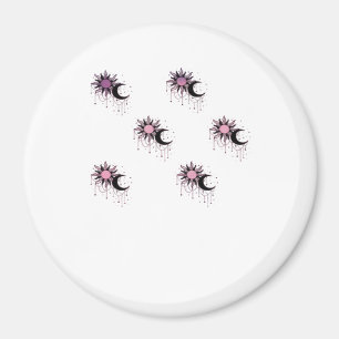 Aimant Whimsigoth Sun Moon Witchy