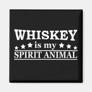 Aimant Whiskey est mon animal d'esprit drôle de dire alco