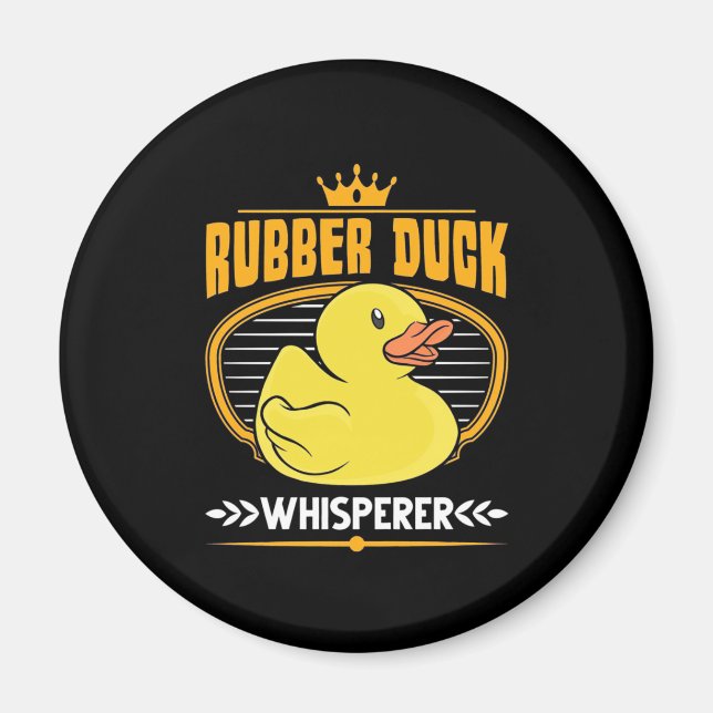Aimant Whisperer Canards en caoutchouc (Devant)