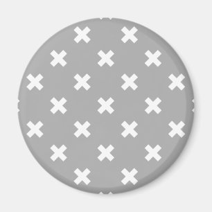 Aimant White cross stitches