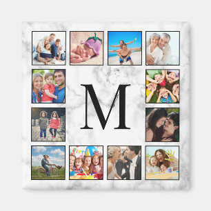 Aimant White Marble Stone Pattern