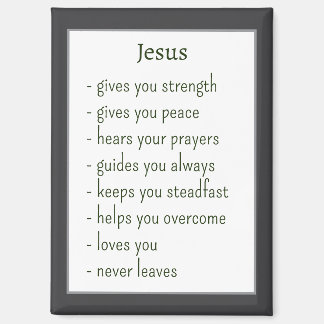 Aimant Who Jesus is Comforting Reminder Keepsake Gift