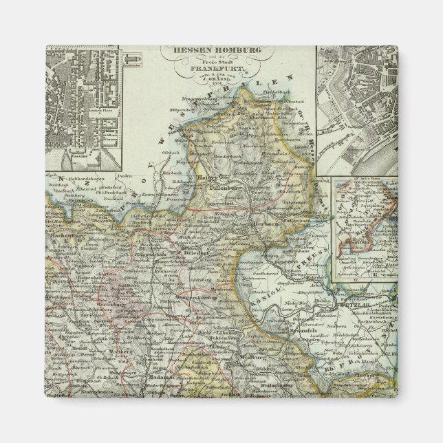 Aimant Wiesbaden et Francfort Allemagne (Devant)