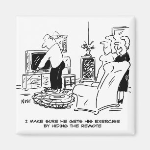 Aimant Wife Hides the TV Remote Control