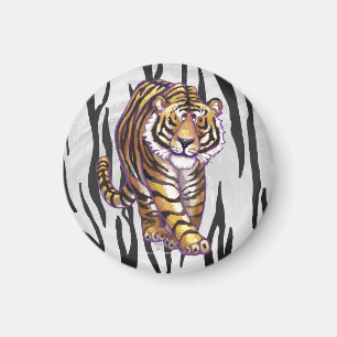 Aimant Wild Me Tiger noir et blanc