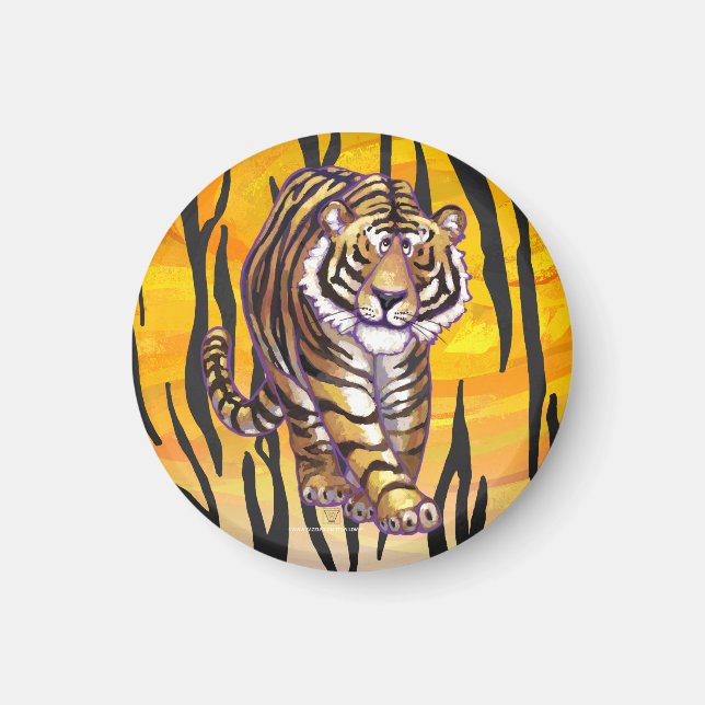 Aimant Wild Me Tiger orange et noir (Devant)
