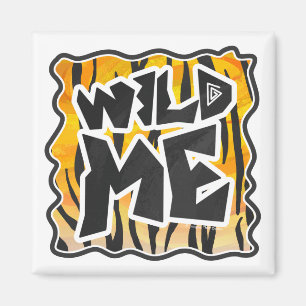 Aimant Wild Me Tiger orange et noir