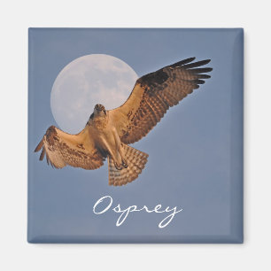Aimant Wild Osprey & Super Moon Photo Design
