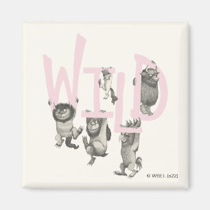 Aimant WILD Wild Things et Max - Rose