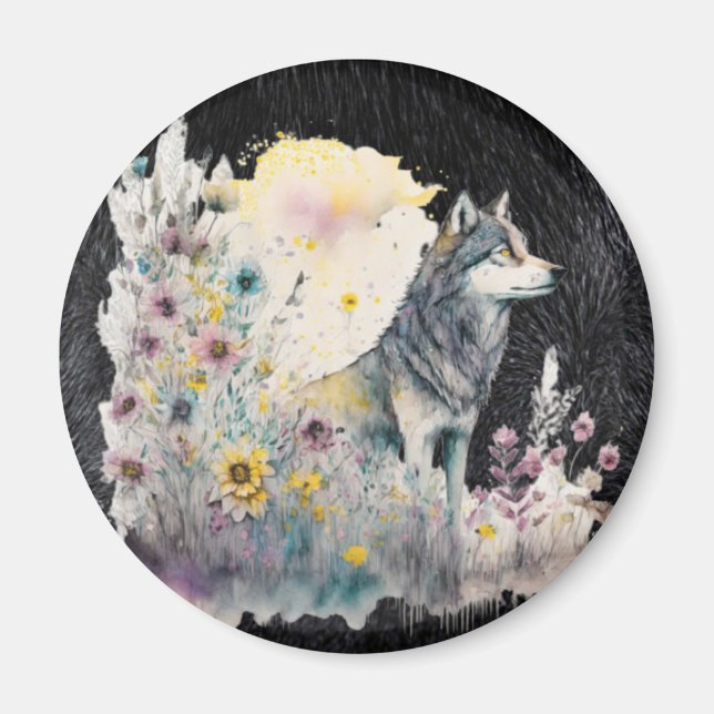 Aimant Wildlife Wolf (Devant)