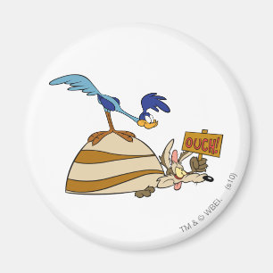 Aimant WILE E. COYOTE™ et ROAD RUNNER™ Boulder