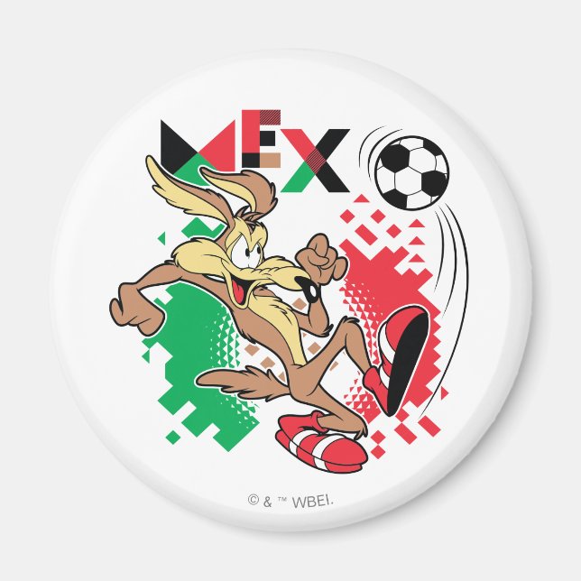 Aimant WILE E. COYOTE™ Team Mexico Soccer Graphic (Devant)