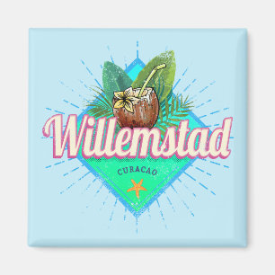 Aimant Willemstad Curacao Vacances Caraïbes Vintages