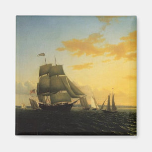 Aimant William Bedford New Bedford Harbour au coucher du 