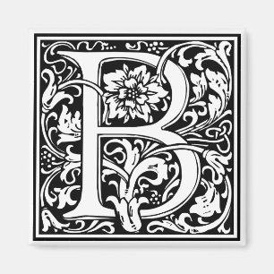 Aimant William Morris Alphabet "B"