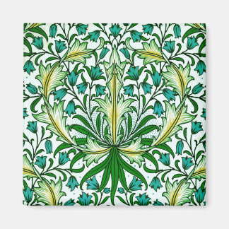 Aimant William Morris Gold Aqua Fond d'écran floral