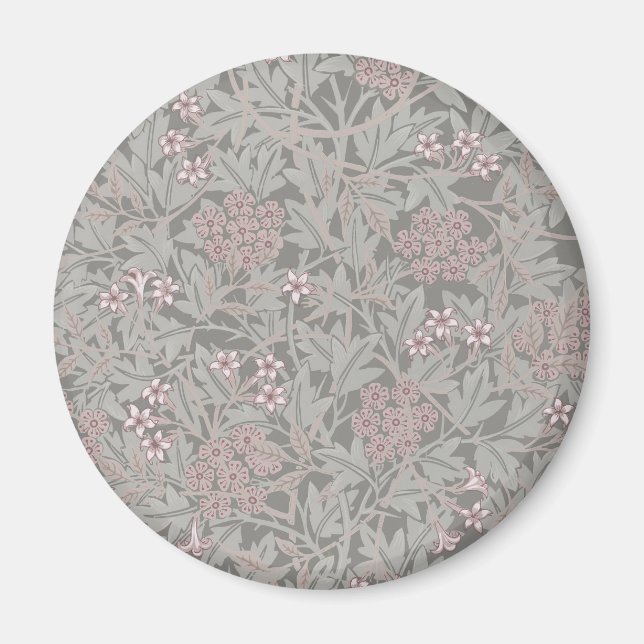 Aimant William Morris Jasmine Motif de fleurs (Devant)