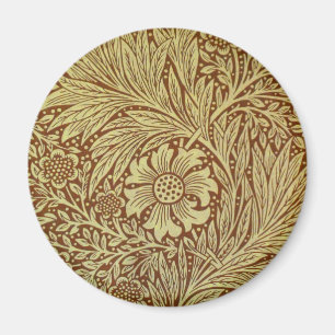 Aimant William Morris Marigold Motif de fleurs antiques