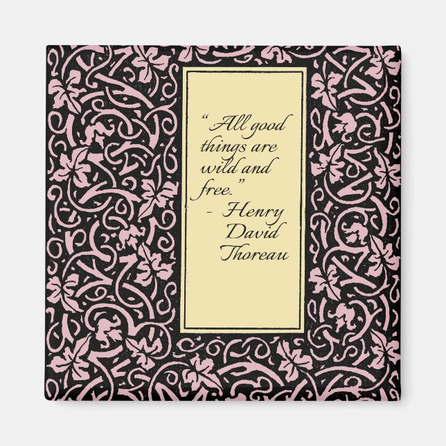 Aimant William Morris Motif de la feuille de vigne (Devant)