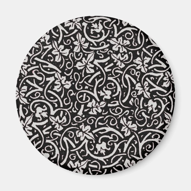 Aimant William Morris Motif de la feuille de vigne (Devant)