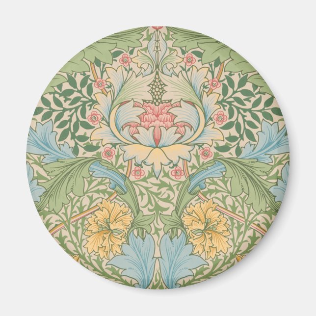 Aimant William Morris Myrtle Fleur Floral Botanique (Devant)