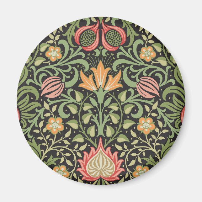 Aimant William Morris Persian Floral Antique (Devant)