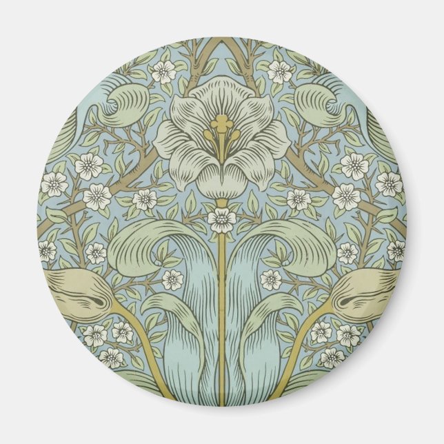 Aimant William Morris Spring Thicket : Floral antique (Devant)