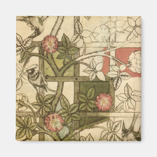 Aimant William Morris - Trellis (Devant)