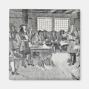 Aimant William Penn dans la conférence avec les colons
