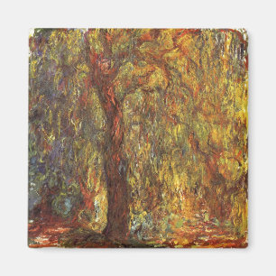 Aimant Willow de Weeping par Claude Monet, Art Vintage