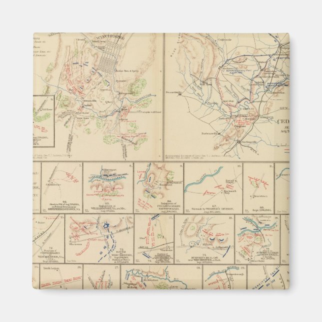 Aimant Winchester, Cedar Run, Port Republic, Va (Devant)