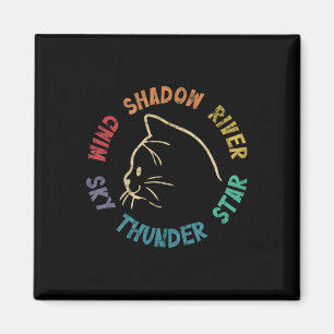 Aimant Wind Shind River Star Thunder Sky Cat Feline Pull
