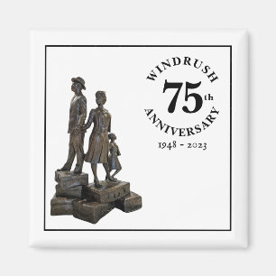 Aimant Windrush 75e Anniversaire Statue