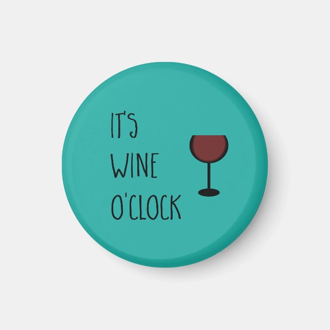 Aimant Wine O'Clock (Devant)
